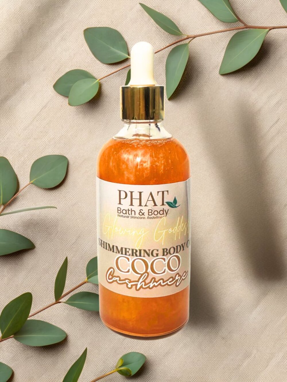 Phat Bath & Body Coco Cashmere Glowing Goddess Shimmer Body Oil